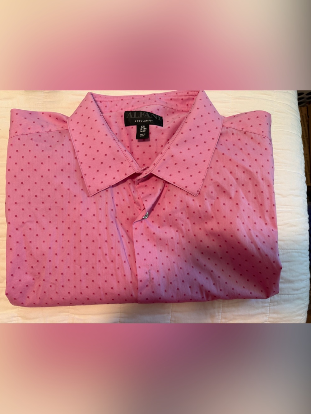 Alfani Regular Fit Men’s Button-Down Shirt – XXL